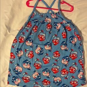 Hanna Andersson Blue Sailboat dress